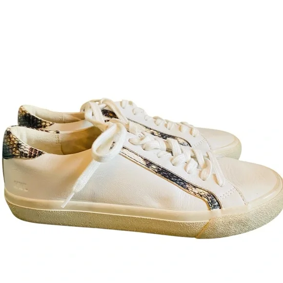 Madewell Sidewalk Low Top Sneakers in Snake Embossed Leather - Picture 3 of 12